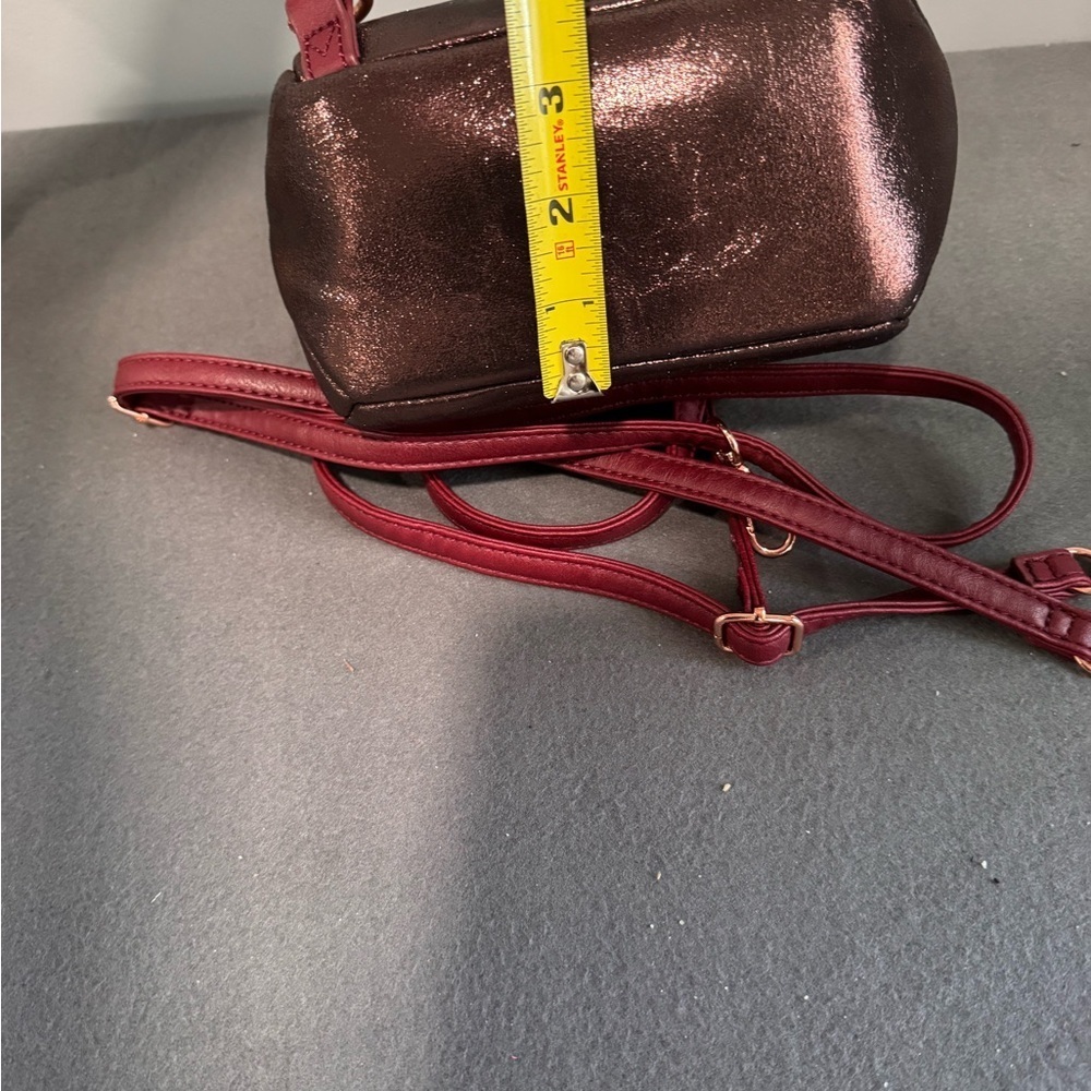 Free People Metallic Maroon Backpack - Picture 7 of 9